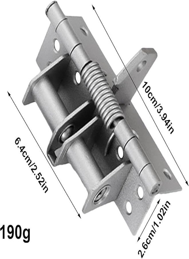 VishBin 3 in 1 Automatically Hidden Door Hinge Lock | Spring Door Closer | Easy to Install to Convert Hinged | Used for Home Doors-Kitchen Cabinet-Wooden Box-Closet | Metal | Pack of 1 (Silver) - Image 2